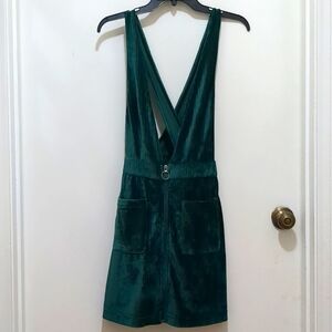 Moon River Green Velour Dress Size S
